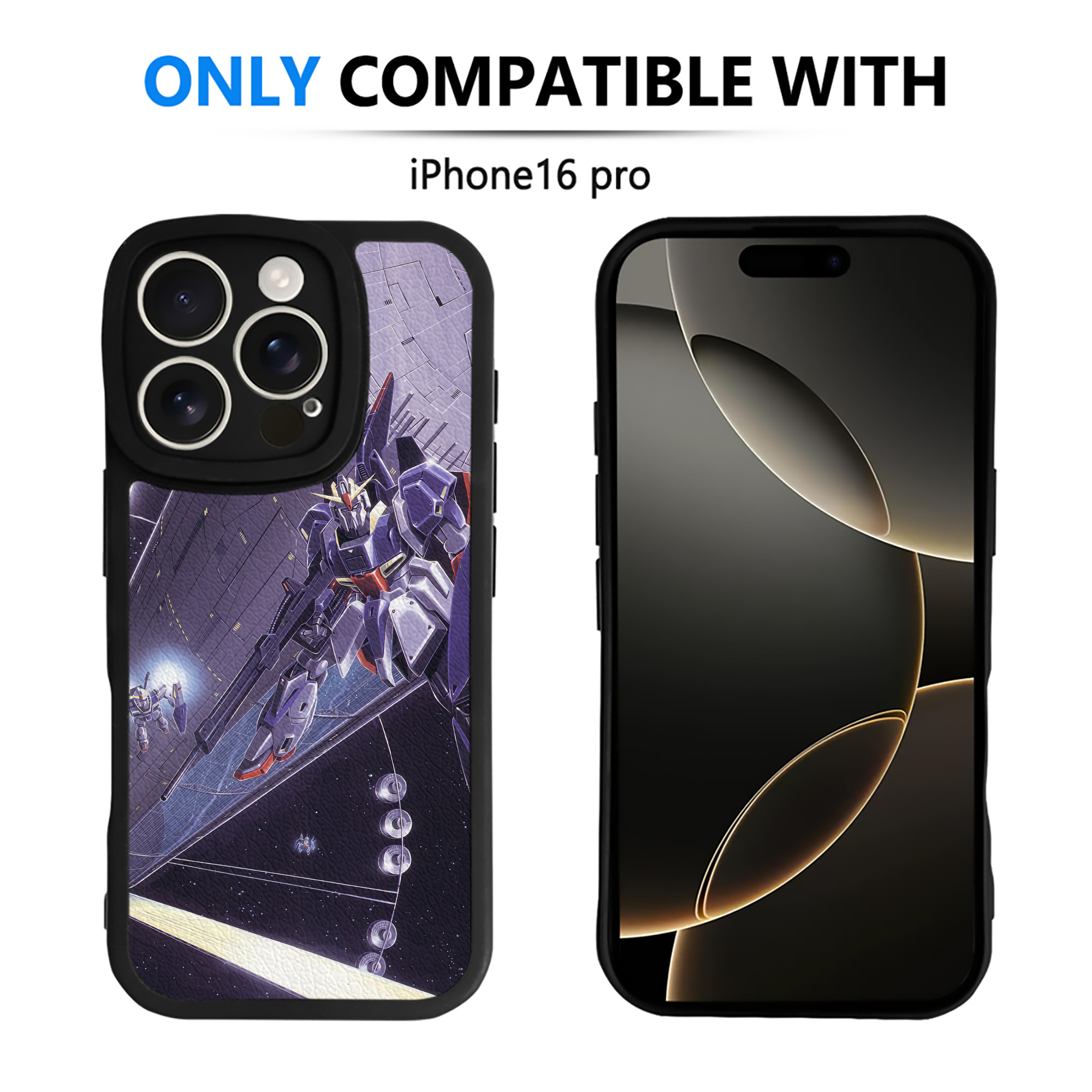 （画像用） 機動戦士ガンダム Mobile Suit Gundam 【iPhone 16シリーズ対応】シリコンスマホケース（レザー調） 材質：シリコン